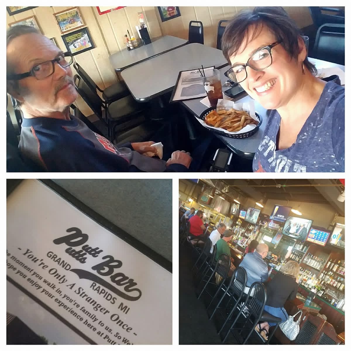 Al and his wife at Putt Putts Bar in Grand Rapids, MI