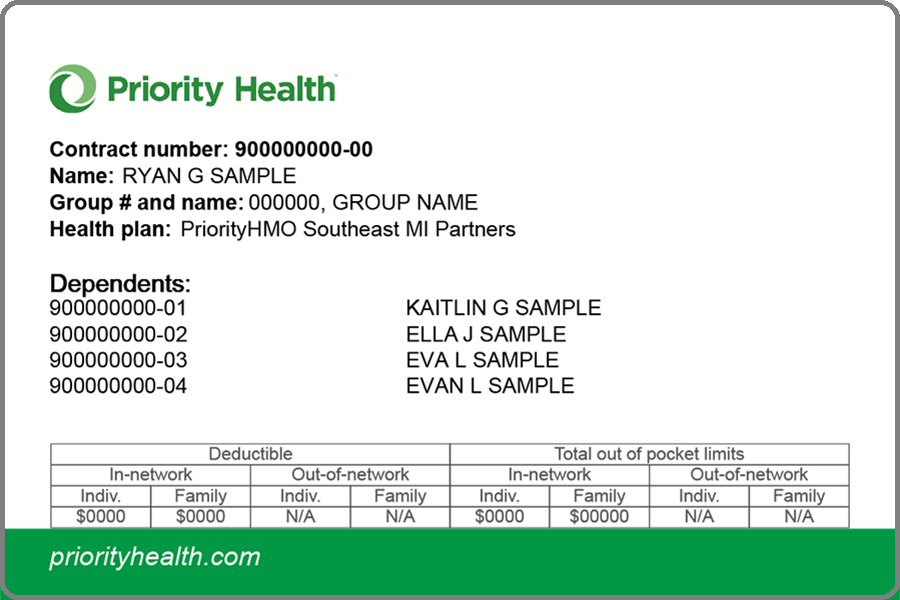 Southeast MI Partners member ID card front