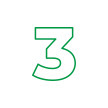 numeral 3 icon 