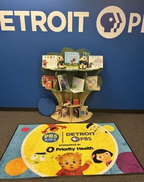PBS kids calming station book display