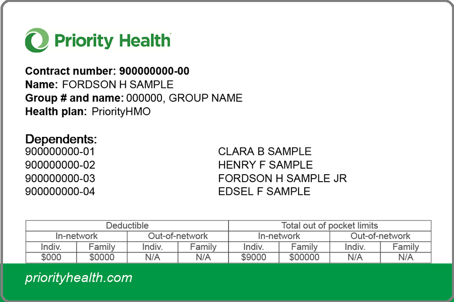 Stanard group member ID card front